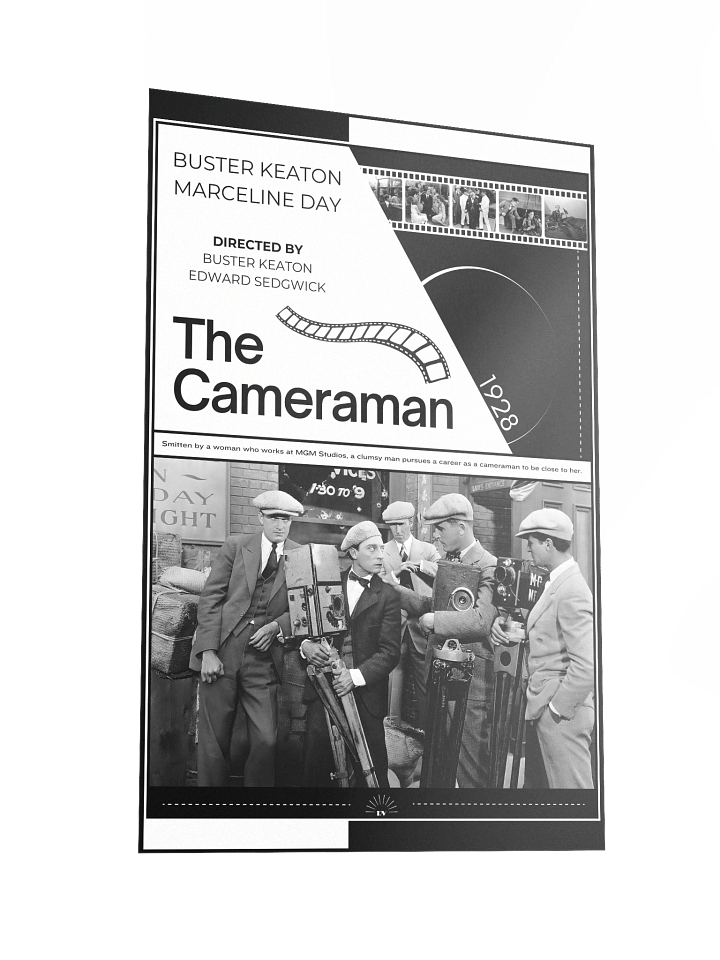 The Cameraman with Buster Keaton and Marceline Day 1928 | Movie Poster | 12x18 Wall Art product image (2)