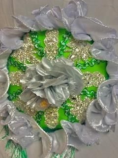 Silver & Green Rhinestone Parasol product image (3)