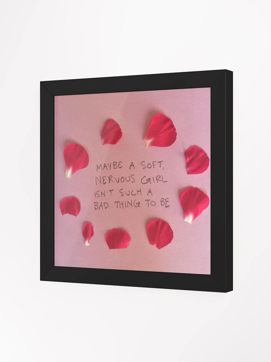 Soft Nervous Girl Framed Art Print product image (22)