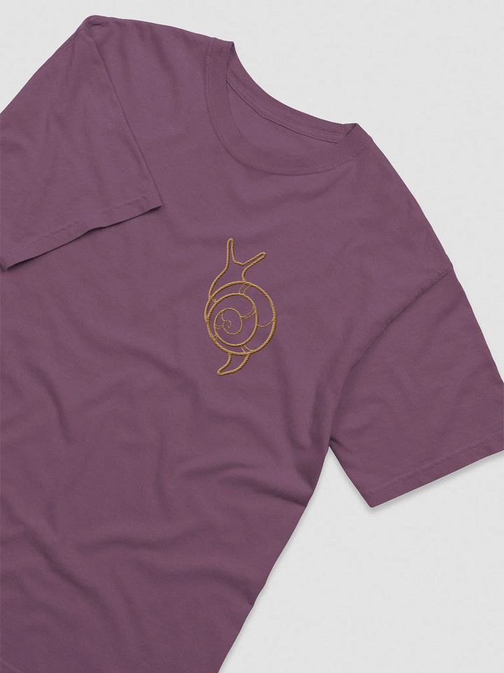 Embroidered Snail Tee - Berry product image (1)