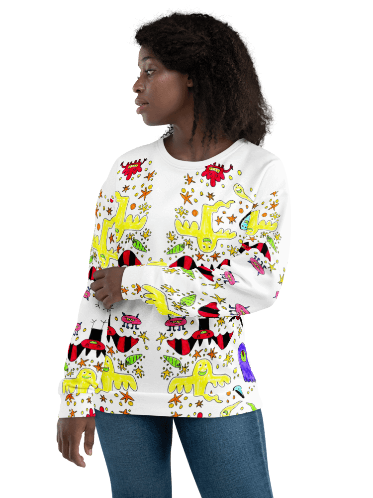 Whimsical Ghost Party All-Over Sweatshirt product image (4)