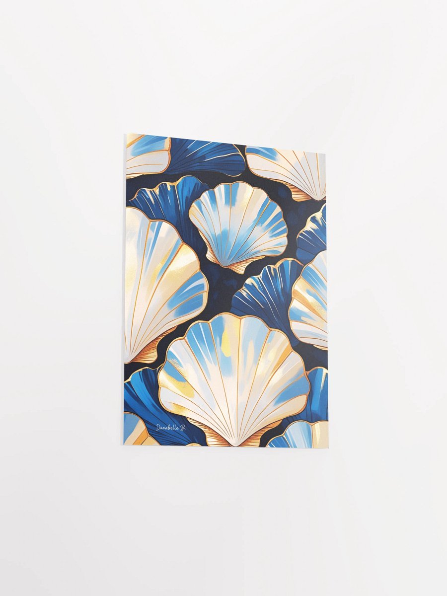 Poster artistique - Coquilles Saint-Jacques - 12 - Cadeau Déco Energie Vibratoire product image (5)