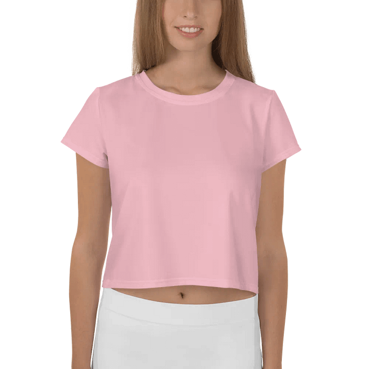 Women's Pink Crop T-Shirt product image (1)