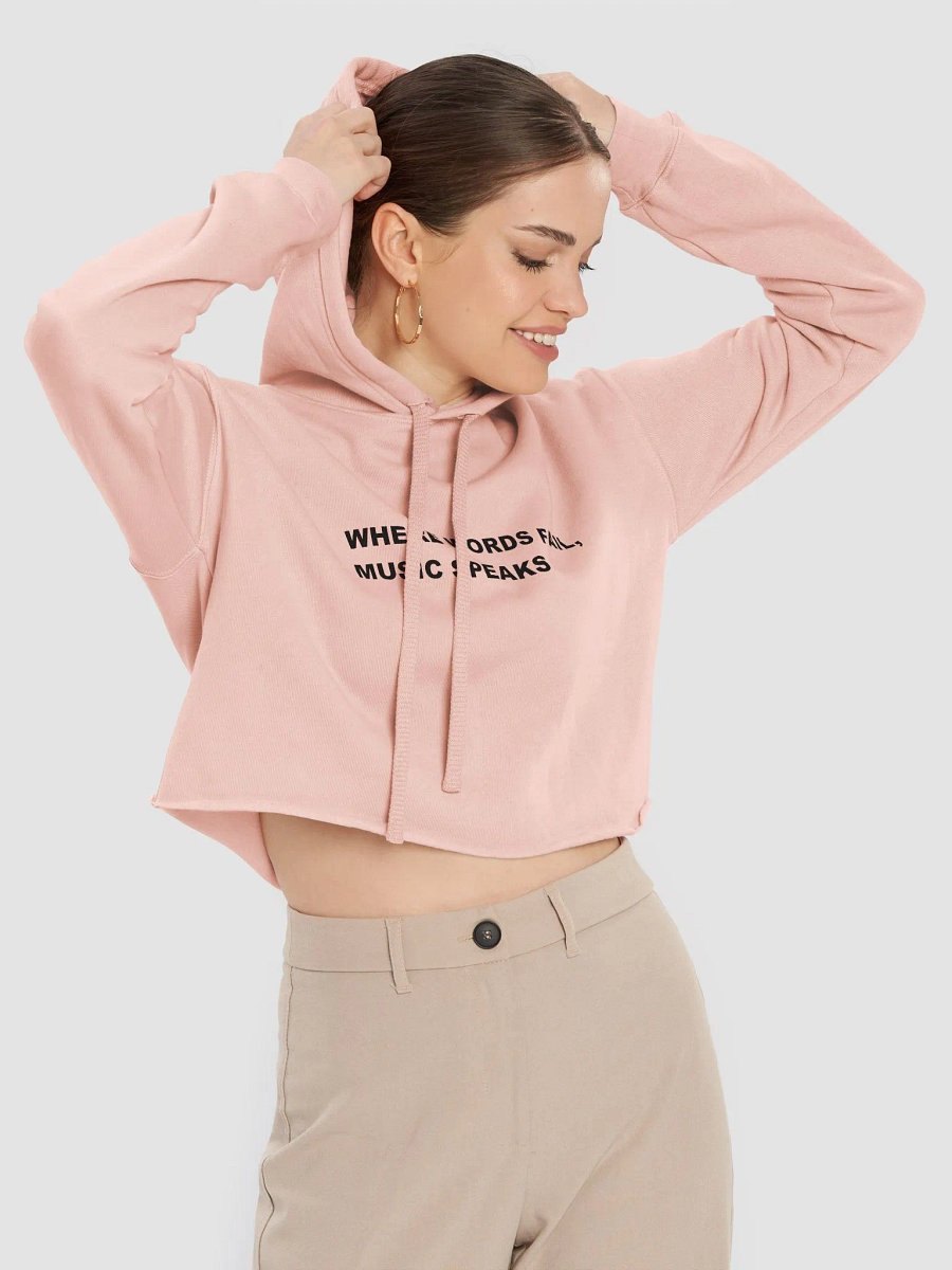 MUSIC SPEAKS WOMANS HOODIE product image (5)