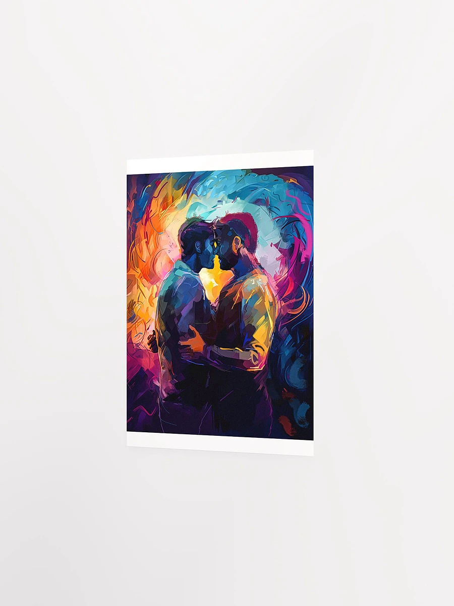 Two Men – Colorful Embrace Gay Matte Poster product image (2)