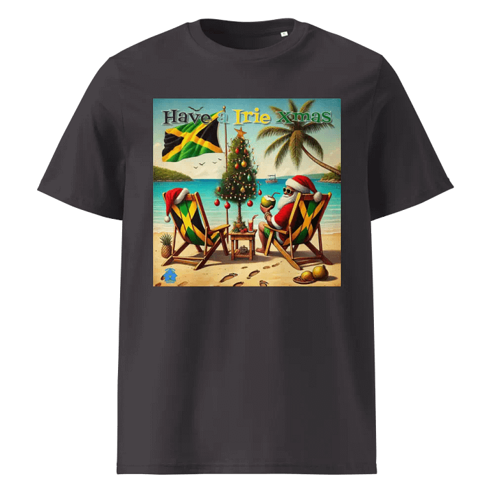 Fun Jamaica Santa on the Beach Caribbean Christmas T-Shirt product image (1)