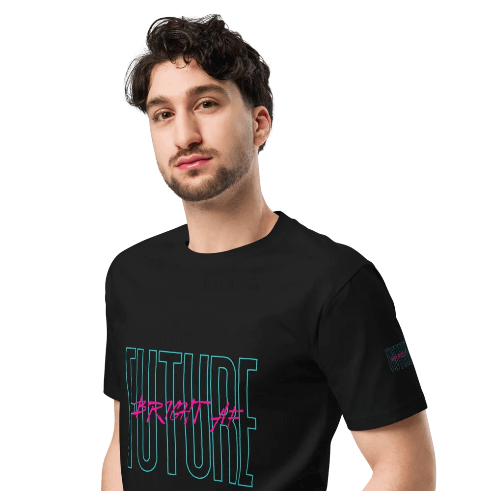 Future Bright AF Heavy weight Tees Unisex Designed by Anopa Silver product image (4)