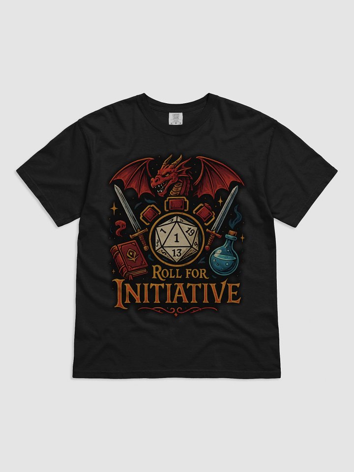 Dragon's Roll for Initiative T-Shirt product image (3)