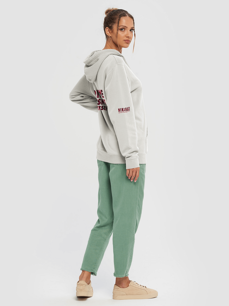 Nik The Hat | Pigment-Dyed Hoodie – “Crime Doesn’t Binge Itself” product image (3)