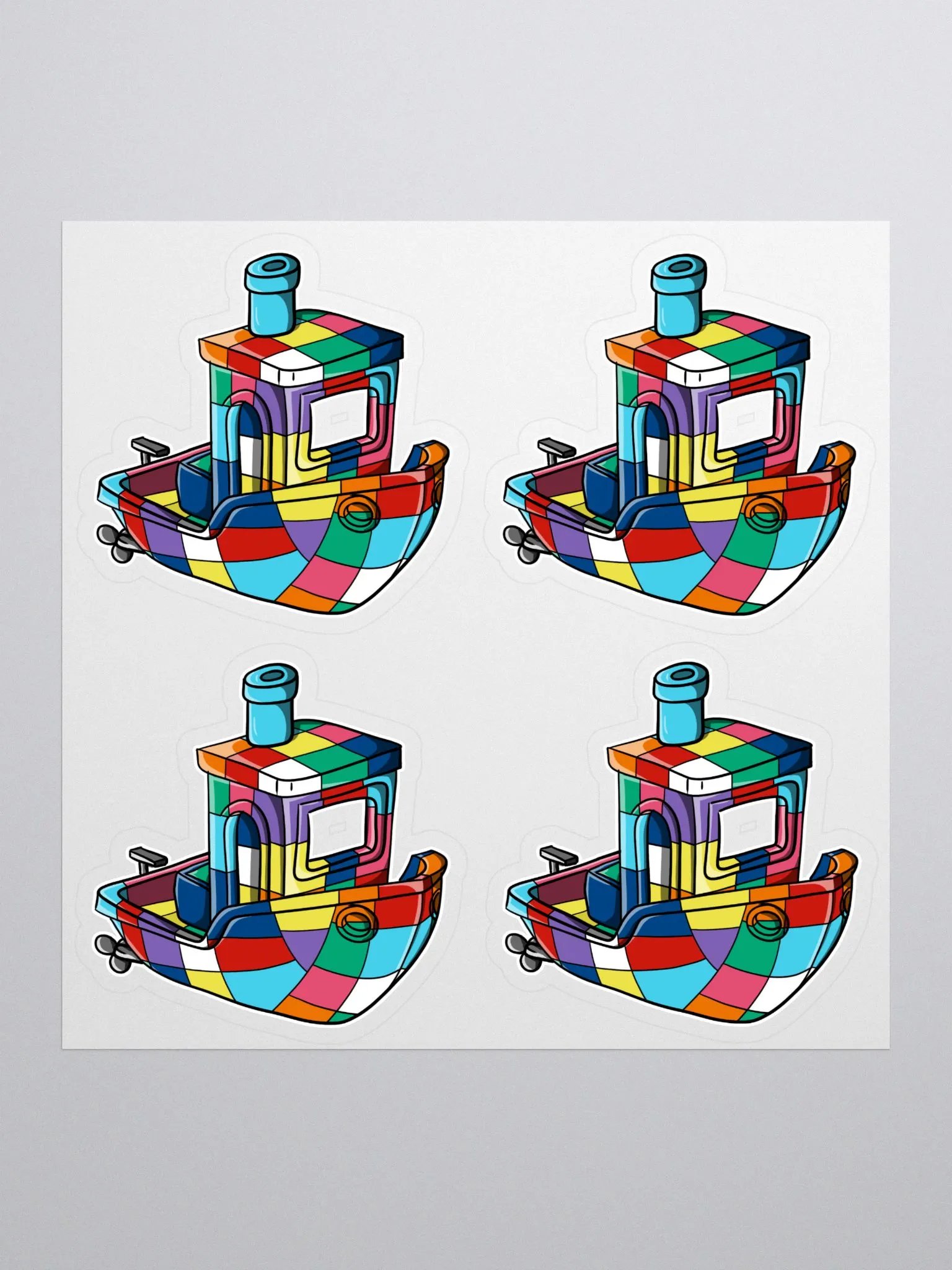 Benchy Boat Stickers product image (1)