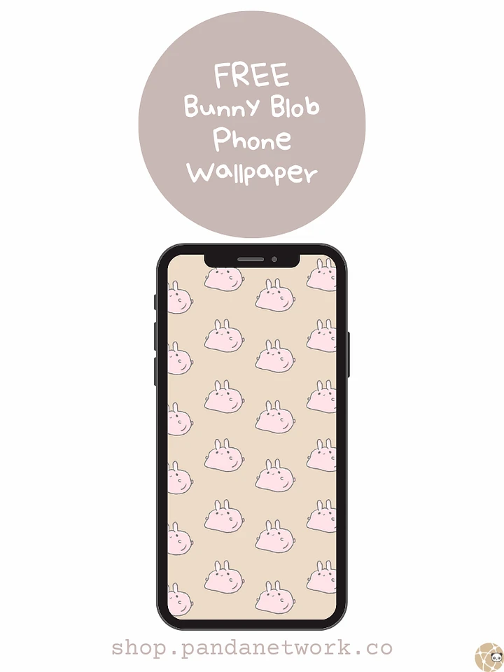 Blob Bunny Phone Wallpaper product image (1)