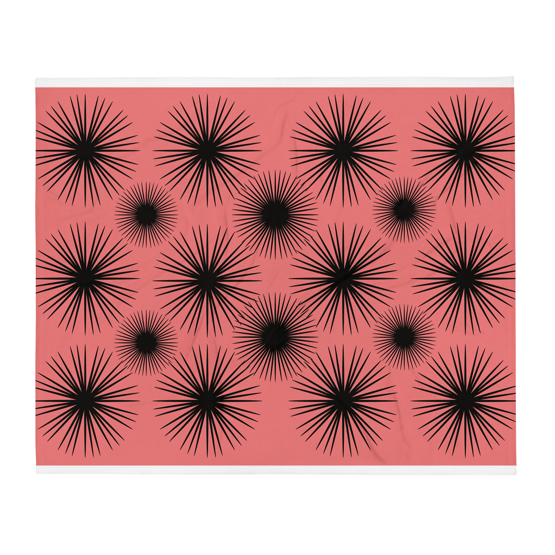 Black Starburst Throw Blanket product image (2)