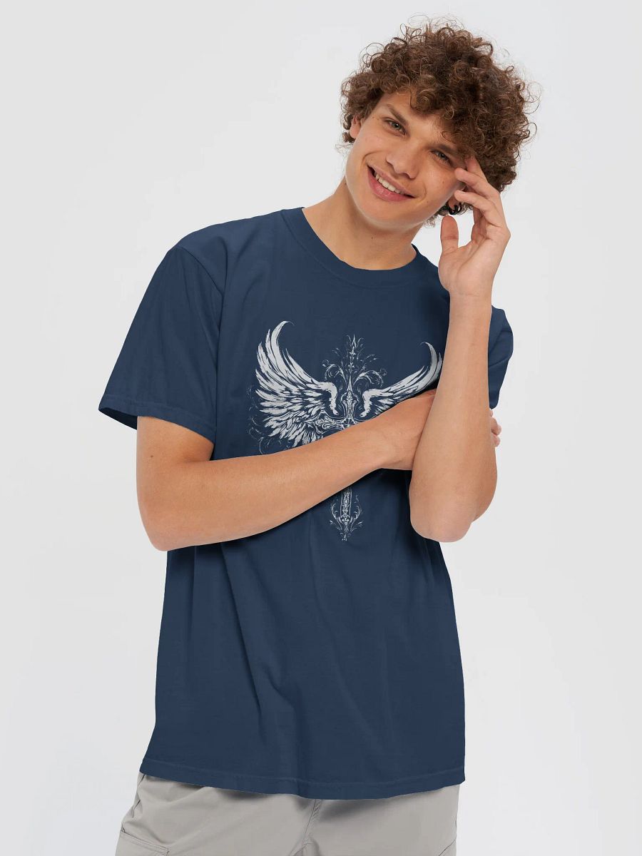 Sword and Wings T-Shirt, Fantasy Art Tee, Mythical Design Shirt product image (3)