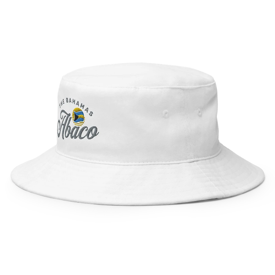 Abaco Bahamas Hat : Bahamas Flag Bucket Hat Embroidered product image (8)