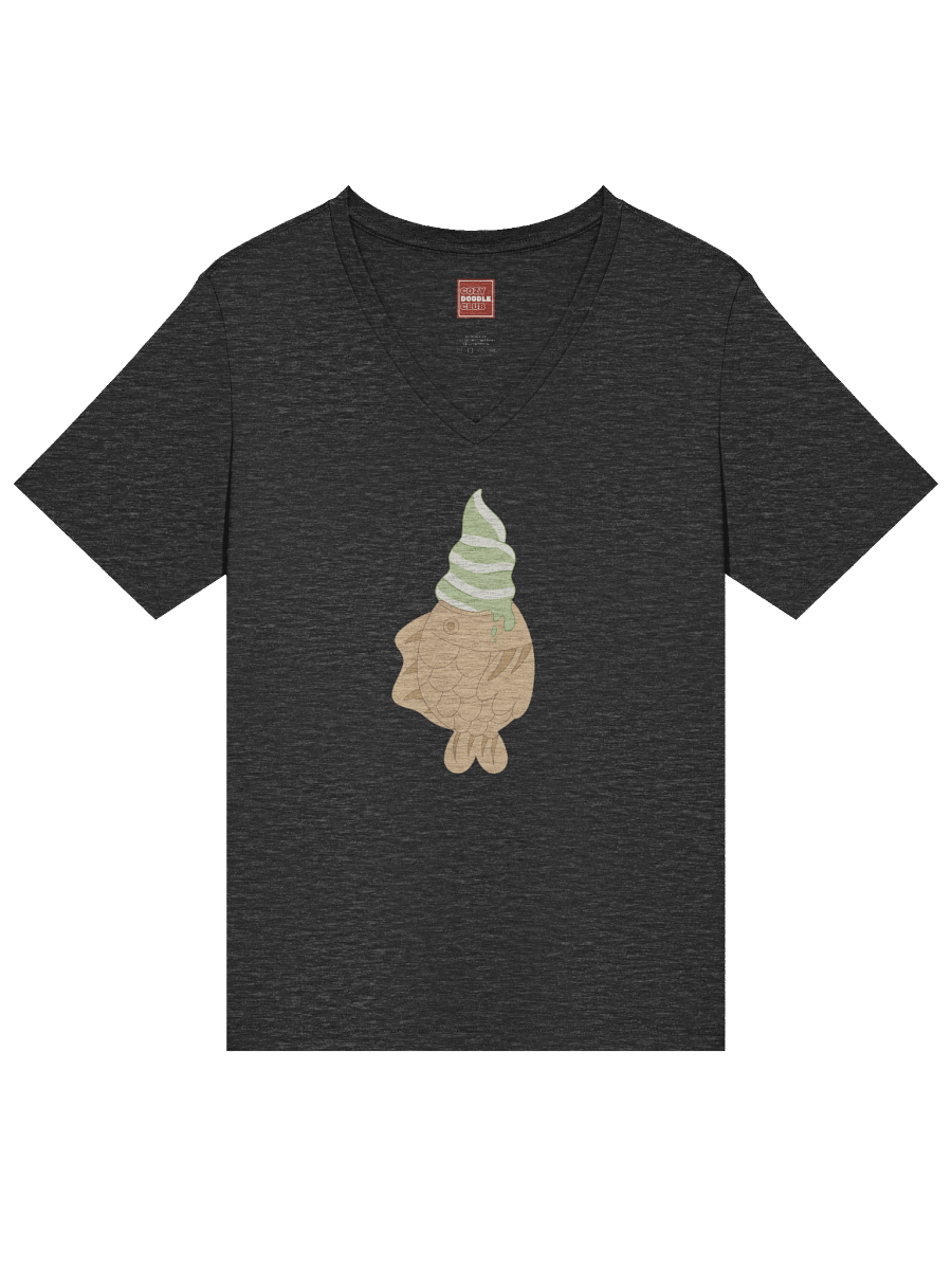 Matcha Taiyaki V-Neck T-Shirt product image (3)