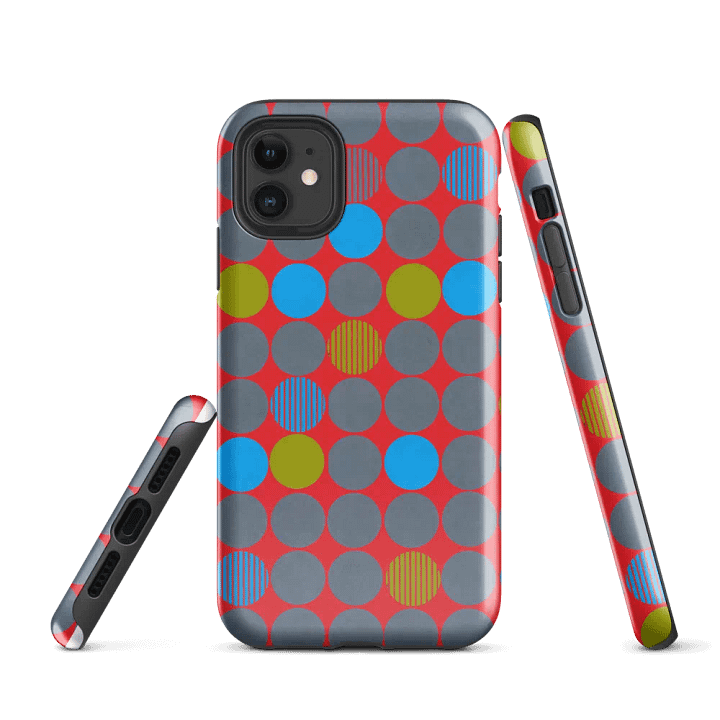 Retro MCM Circles iPhone® Tough Case product image (1)