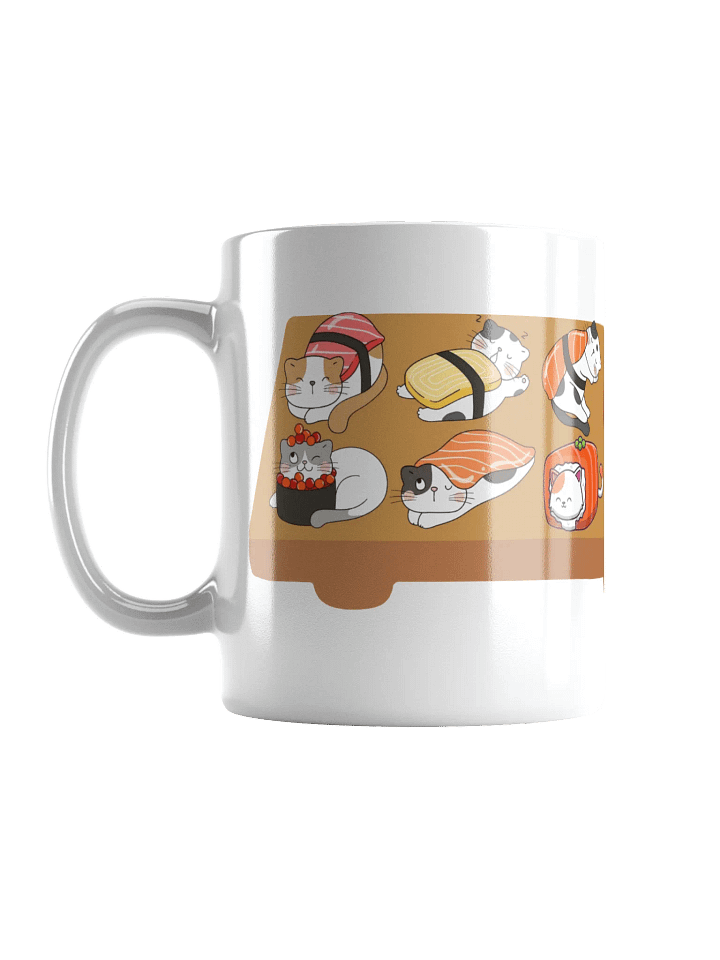Sushi Cats White Glossy Mug product image (1)