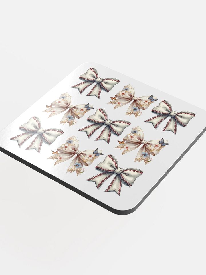 Spring Bows Baseball Vintage Elegance Cork Coasters product image (1)