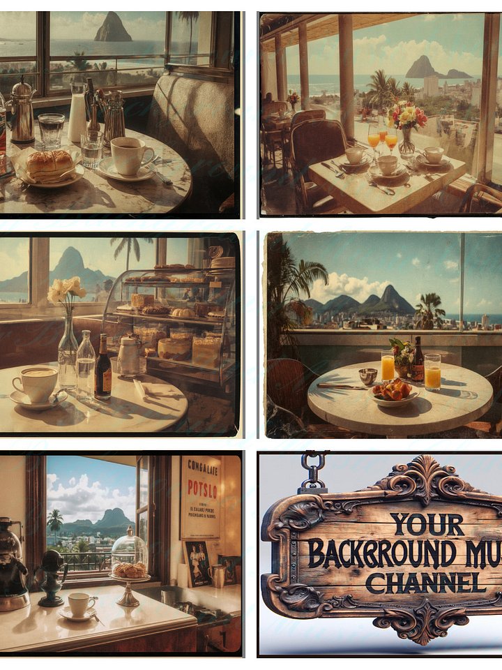 Retro Rio Bossa Nova Jazz Coffee Lounge (Episodes 6–10) • 5 Vintage Rio Images • 3 Sizes Each • Pro Photo Bundle (15 Files) product image (1)