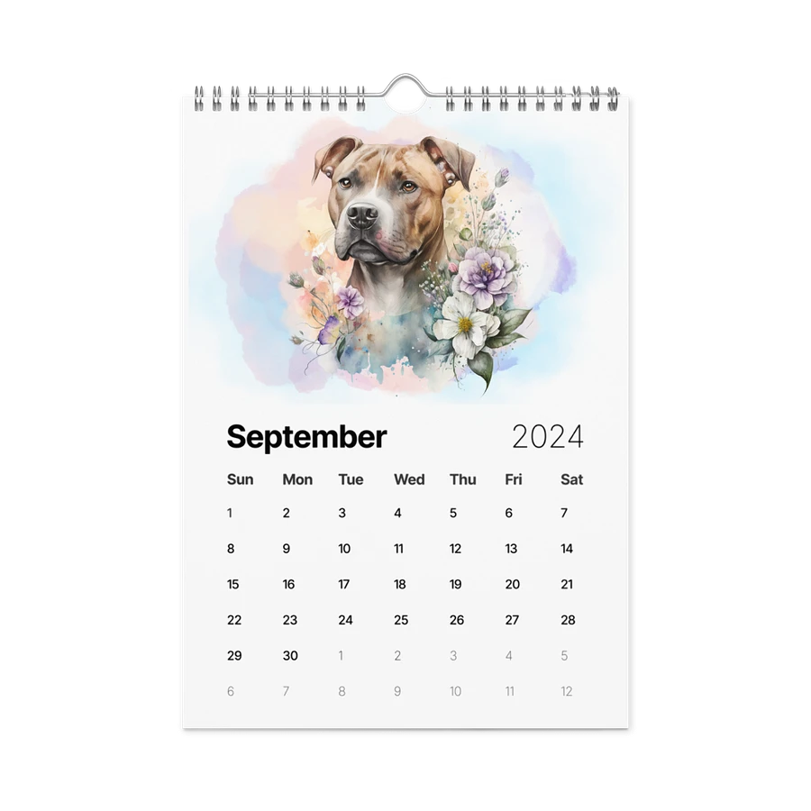 Watercolor Dogs 2024 Wall Calendar, 12 Month product image (13)