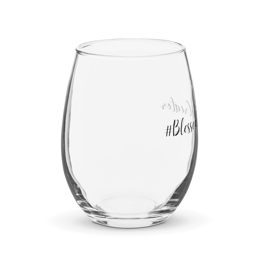 Blessed By The Creator Stemless Wine Glass product image (9)
