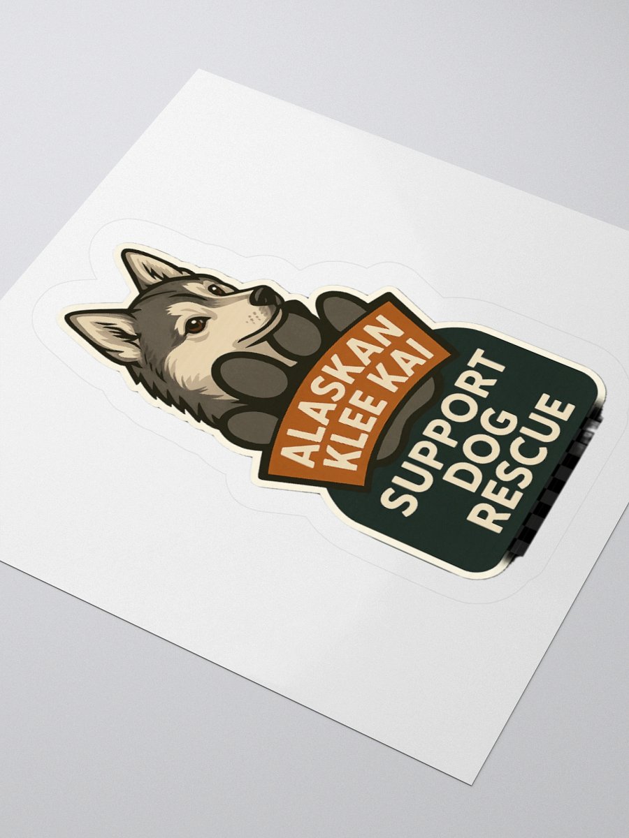 Cordell’s Paw Pack Sticker – Alaskan Klee Kai Rescue Edition (Cordell’s Shelter Collection) product image (3)