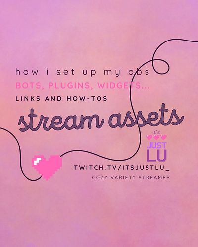 I put in some work and curated a little PDF for you - it contains all info on how I set up my streams in OBS, with links to b...