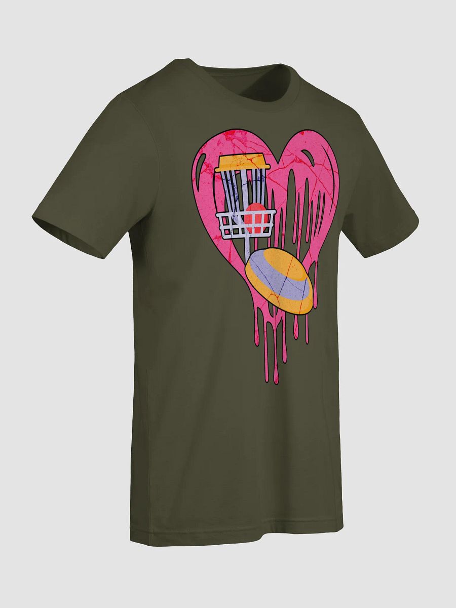 Heart Disc Golf Melting T-Shirt product image (16)