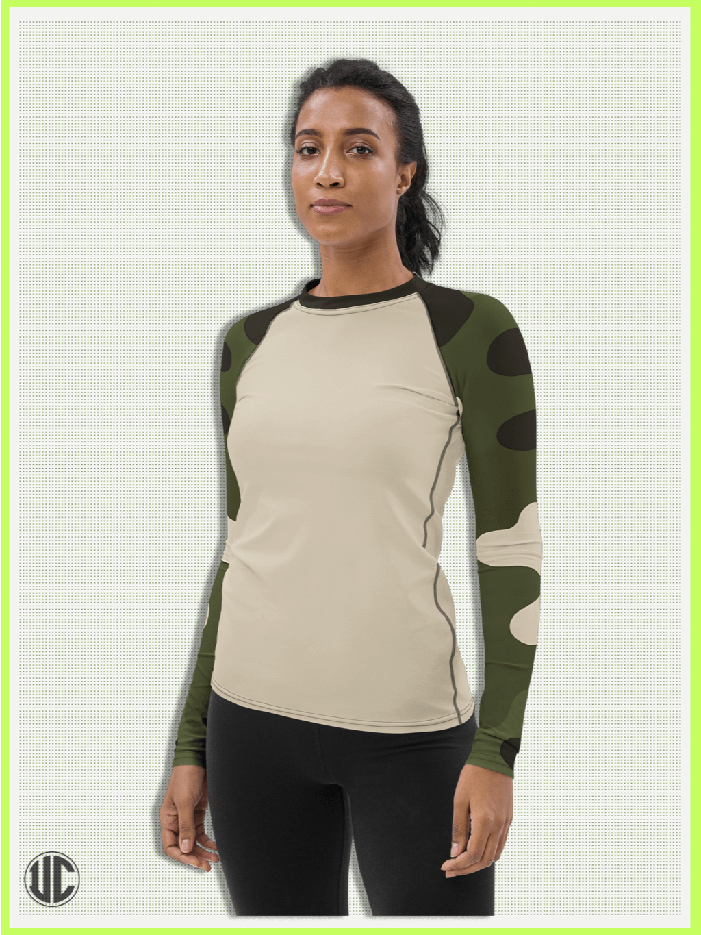Becker's Modern Camo – Women’s Rash Guard product image (4)