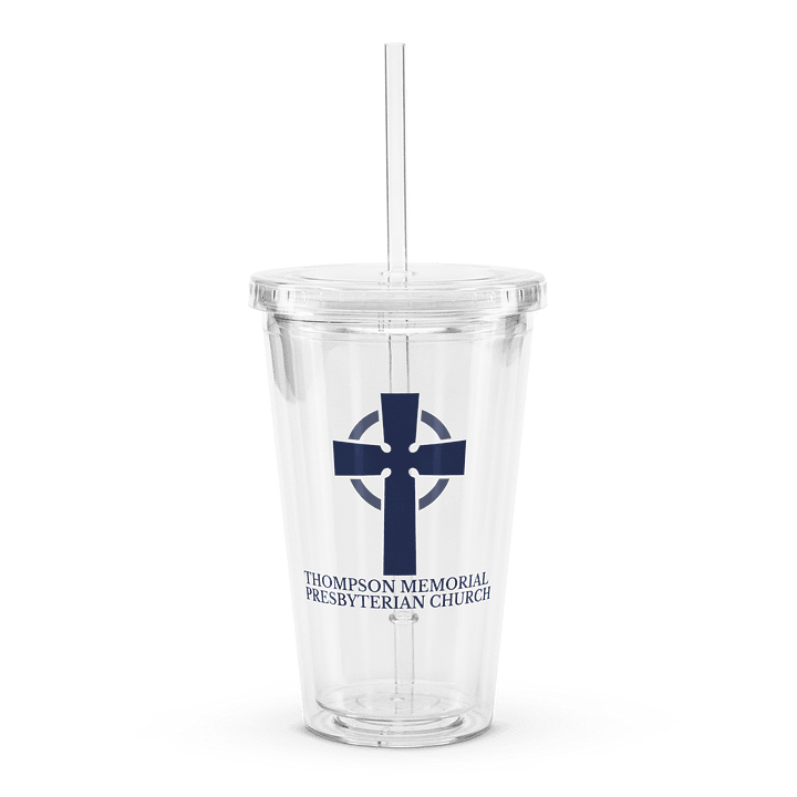 Traditional TMPC Logo: Clear Tumbler with Straw product image (1)