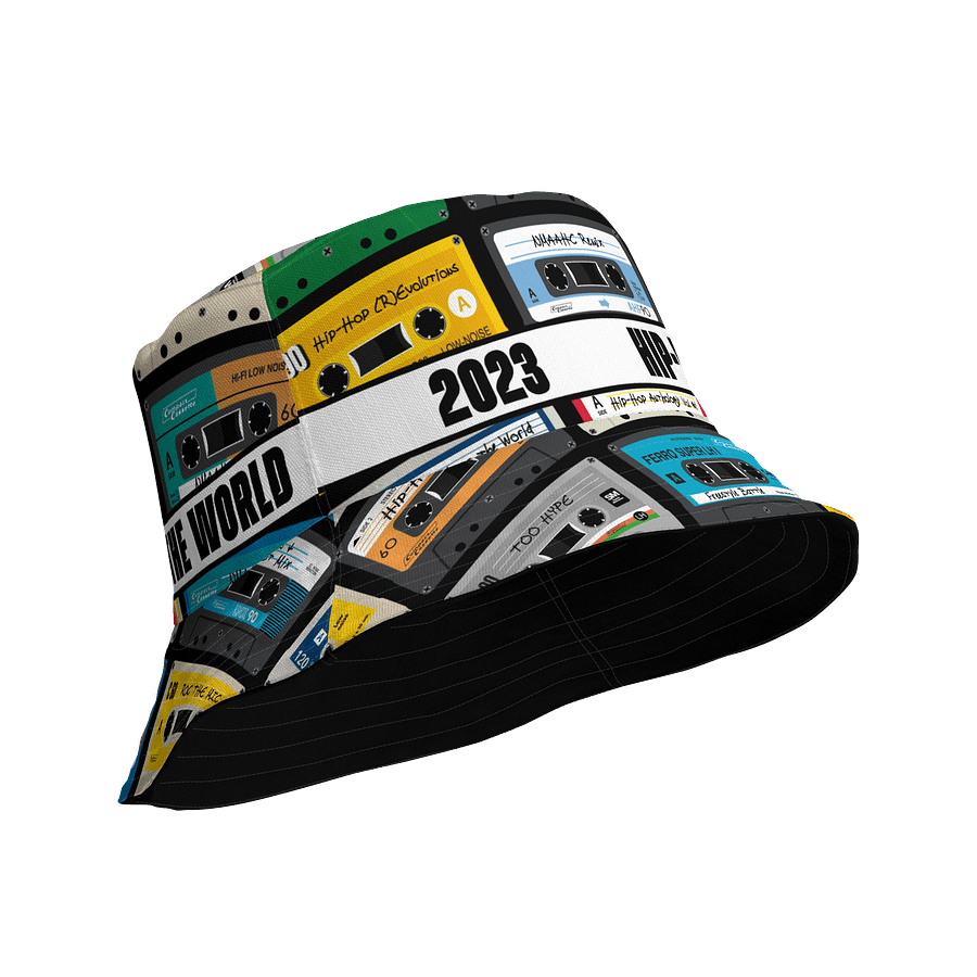 Hip-Hop at 50 Reversible Bucket Hat - Black Image 1