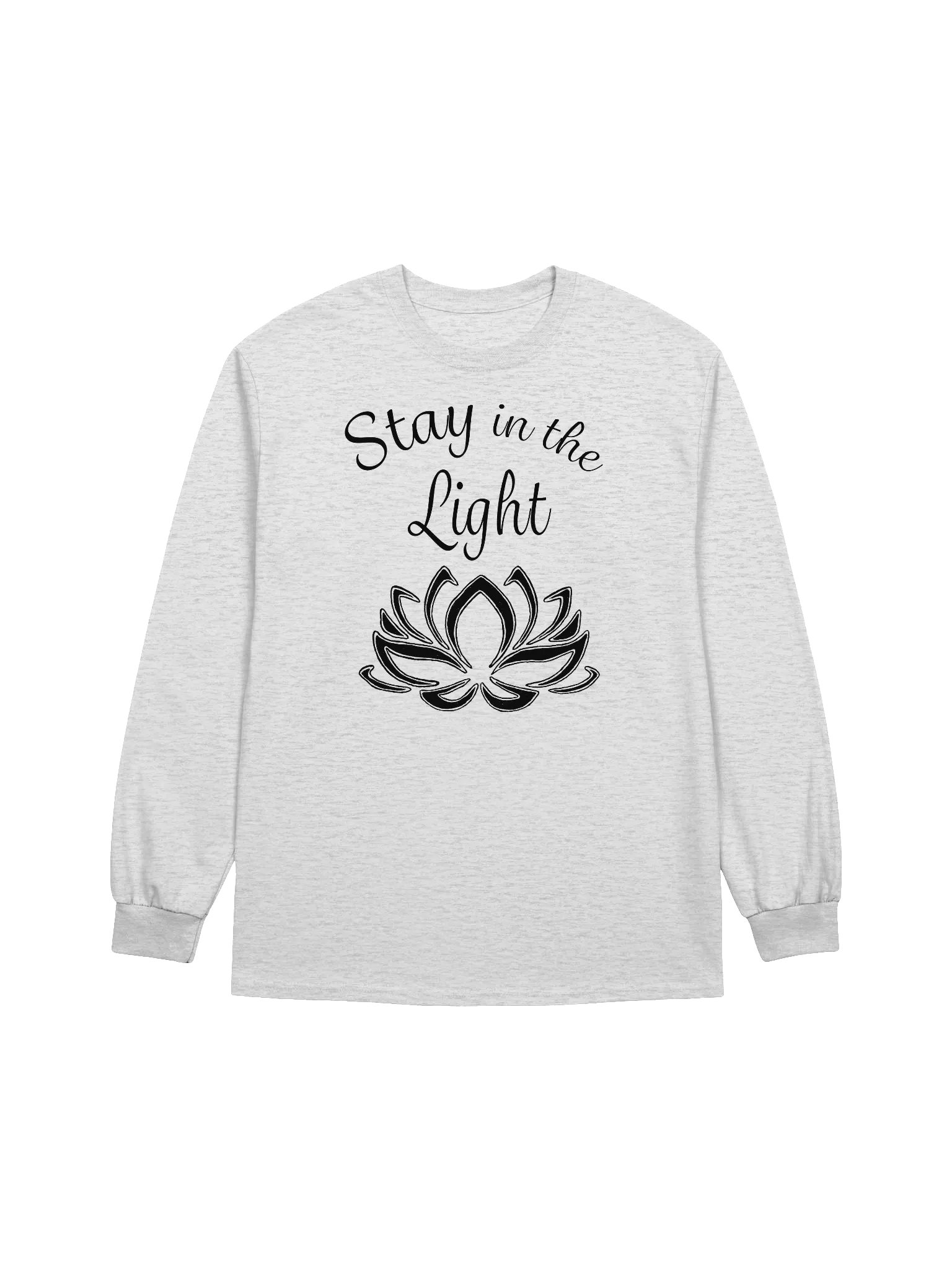 Stay in the Light Long-sleeve T-shirt - black print product image (6)