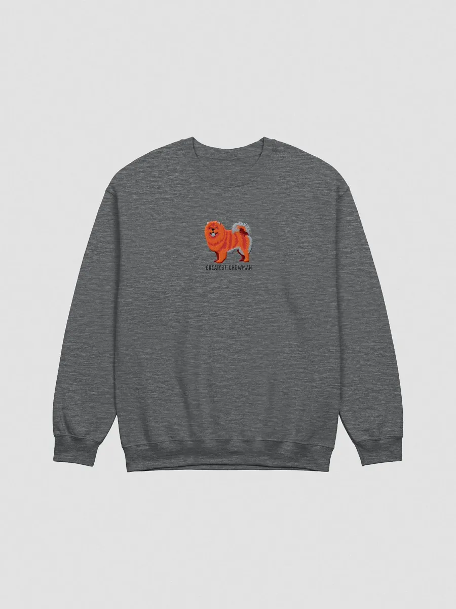 Greatest Chowman Sweatshirt(Embroidered) of a Chow Chow(Red) product image (3)