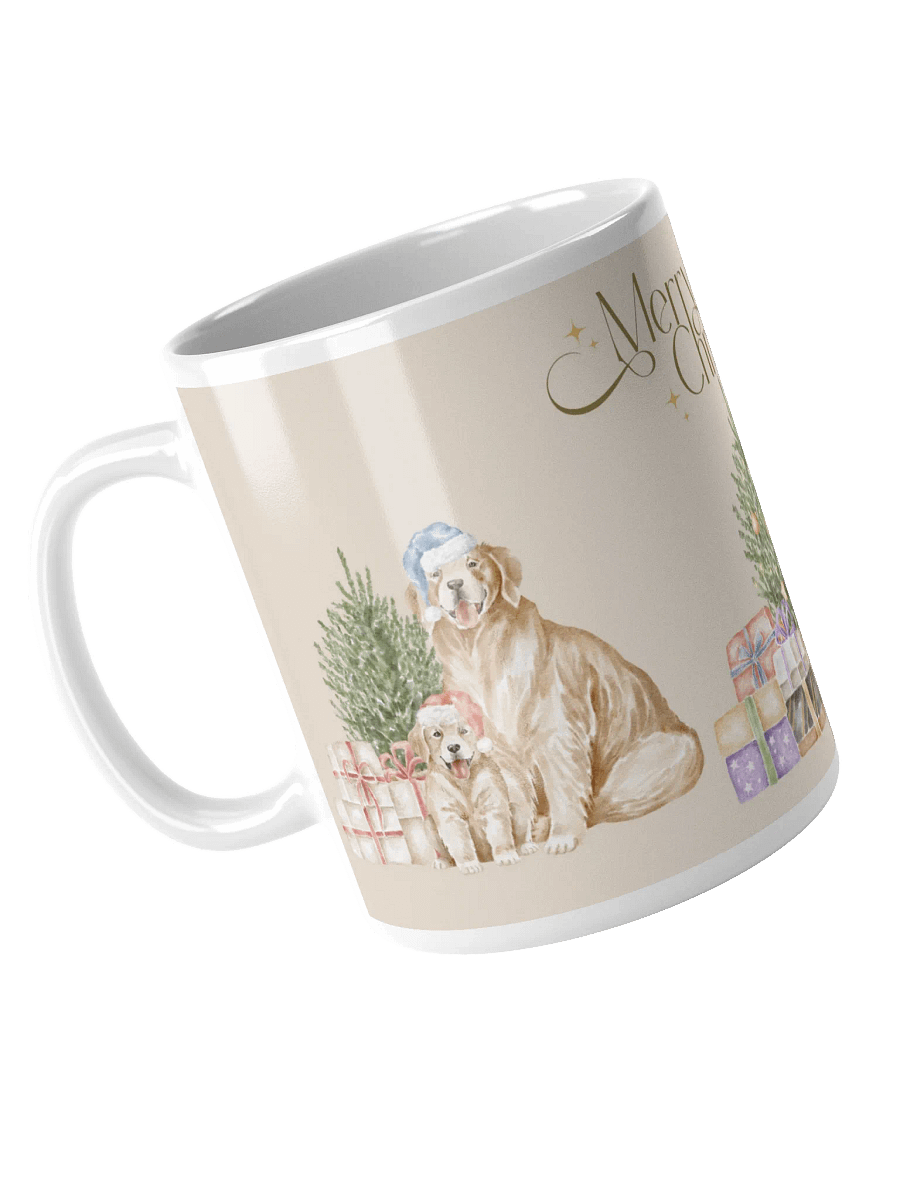Merry Christmas with Labrador Retriever Glossy Mug product image (5)
