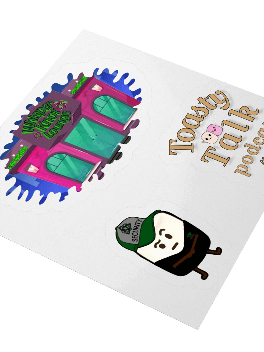 Whisper Knot Lounge Kiss Cut Stickers product image (10)