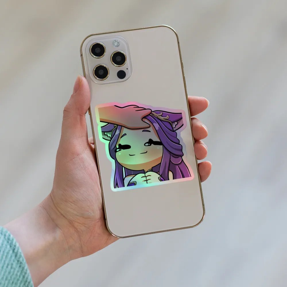 Lunarya Moonbright - HEADPAT - Holographic Sticker product image (6)