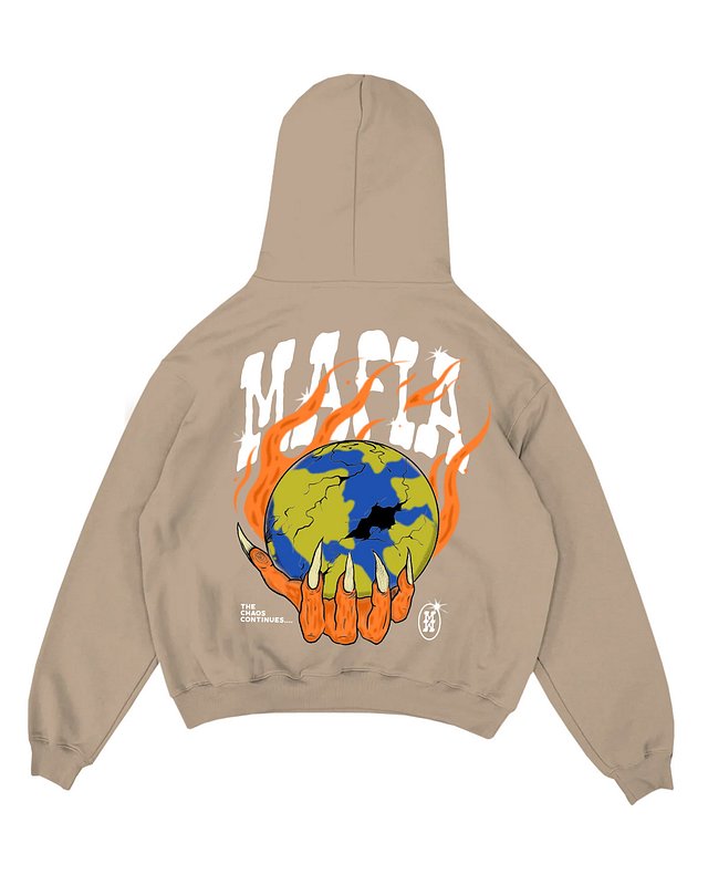THE CHAOS HOODIE-SAND product image (2)