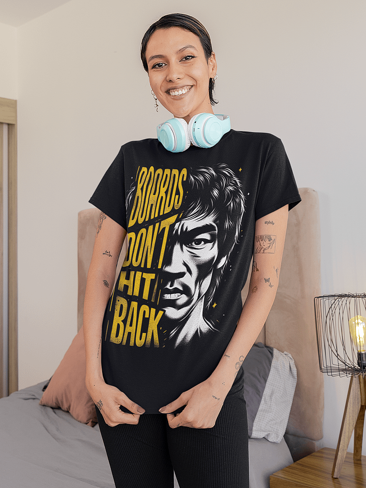 Bruce Lee 'BOARDS DON'T HIT BACK' T-Shirt product image (2)
