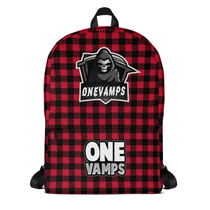 OneVamps Backpack Red Black color product image (1)