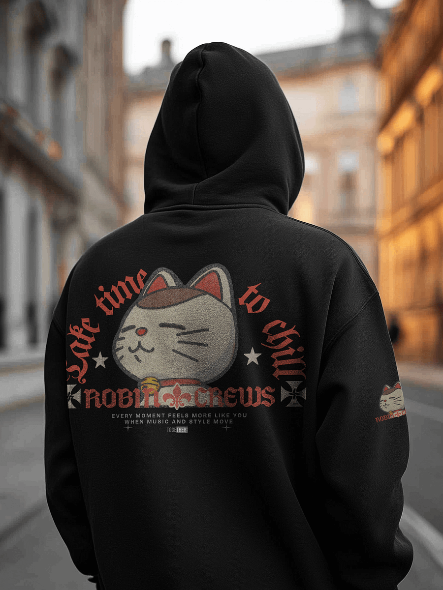 Cat Zip Hoodie with Chill Vibes product image (7)