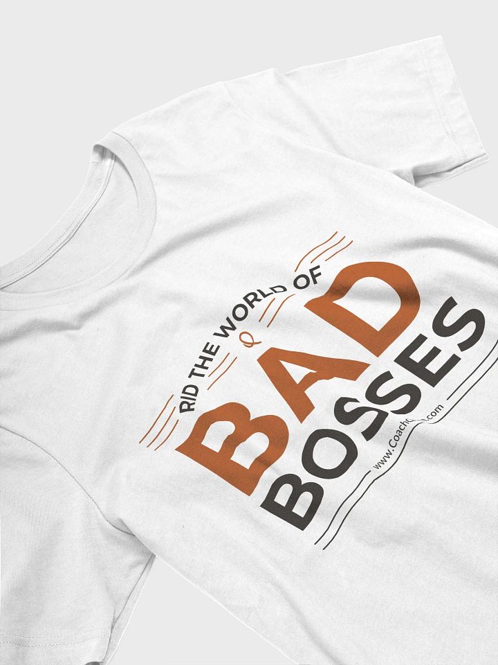 Rid the World of Bad Bosses Black Logo Tee product image (1)