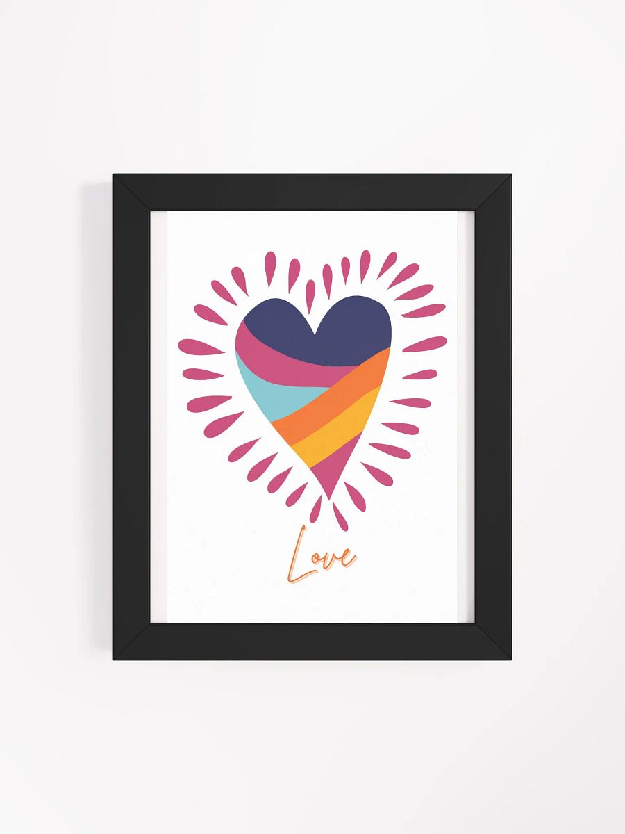 Vibrant Love Framed Poster product image (101)