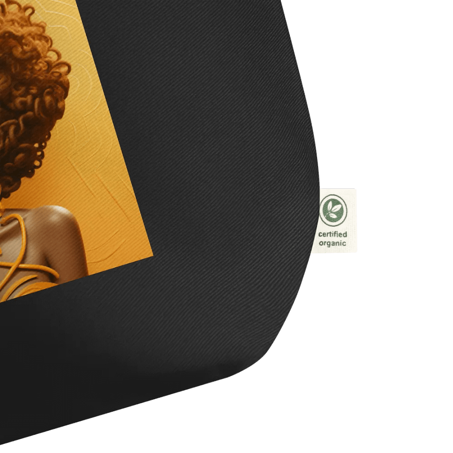 Stylish Afro Woman Illustration Tote Bag, Unique Fashion Art Print, Casual Shoulder Bag, Trendy Shopper Bag, Versatile Carryall product image (3)