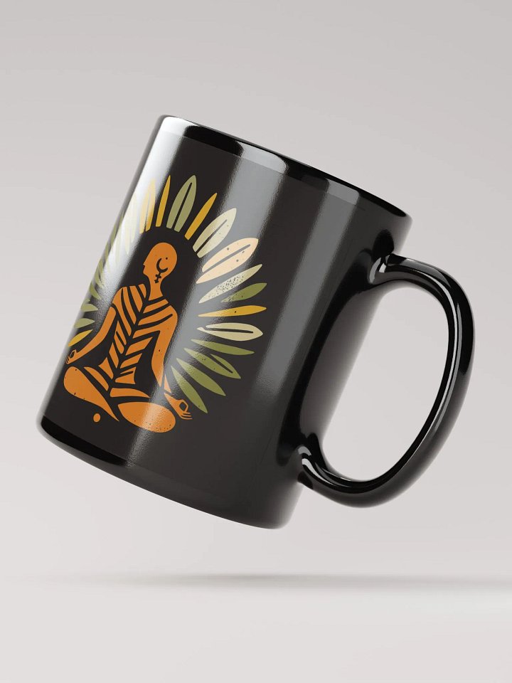 Zen Leaf Meditation - Ancient Wisdom Meets Boho Style Mug product image (4)