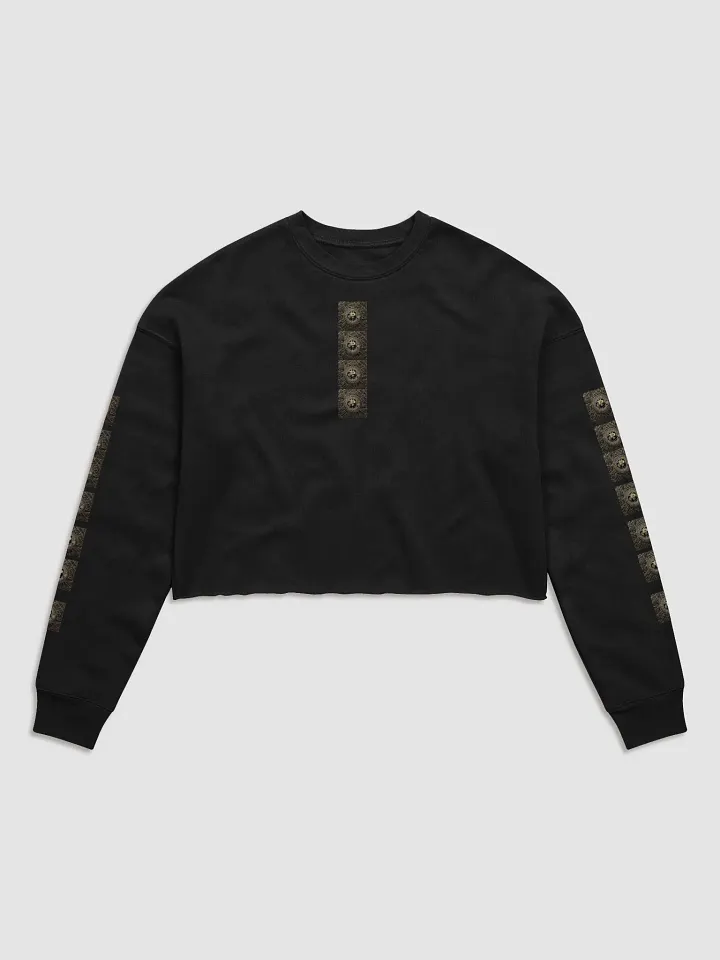 BTC fleece Crop Sweatshirt black 1 product image (1)