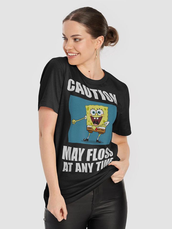 SpongeBob Caution May Floss At Any Time Shirt product image (1)