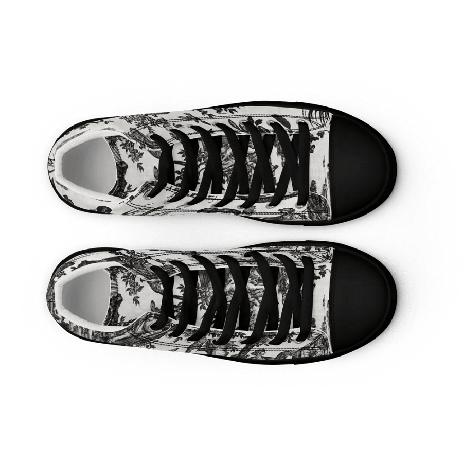 Pastoral Toile High Top Canvas Shoes product image (9)