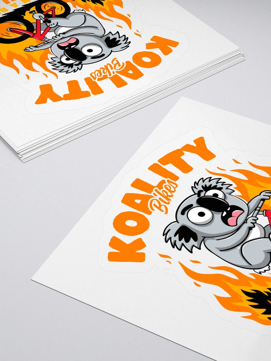 Funny Koala Bike Sticker – “Faster Than a Bushfire (Barely)” – Aussie Animal Cycling Pun Decal product image (11)