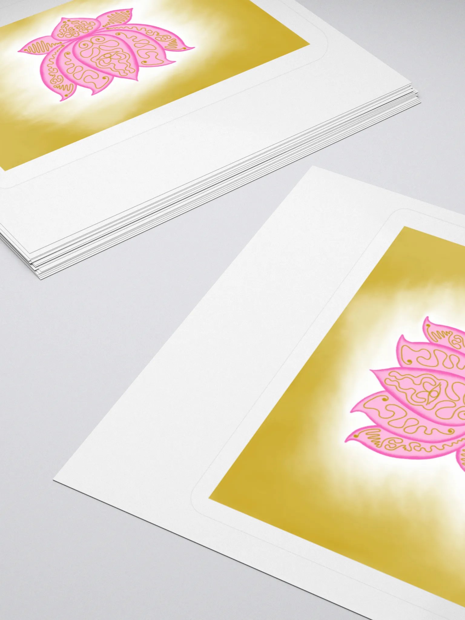 Golden Lotus Kiss Cut Stickers product image (15)