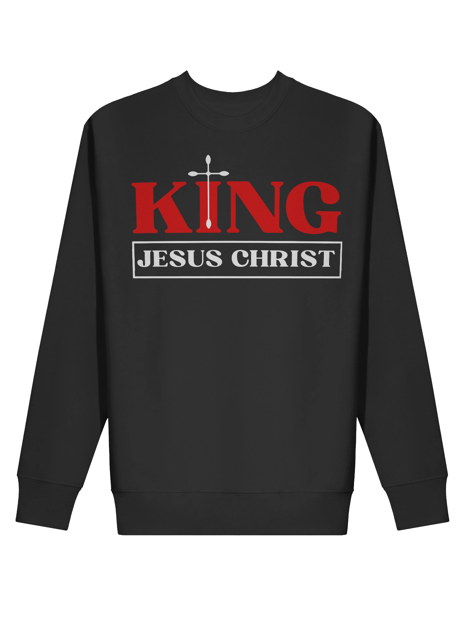 King Jesus Christ Christian Sweater | Faith-Filled Winter Apparel for Believers | Raise2shine product image (3)